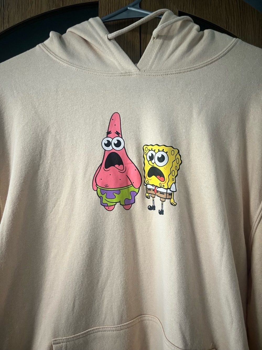 Nickelodeon Tan SpongeBob & Patrick Pullover Hoodie